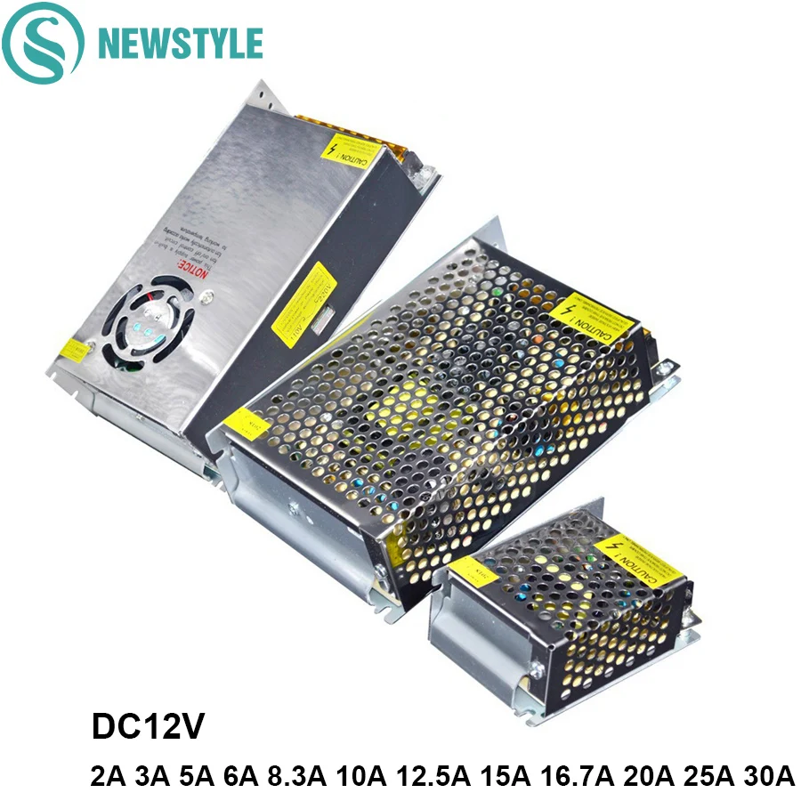 Блок питания для светодиодных лент 12 В 2 А 3 5 6 8 10 а 16 20 25 30 А|transformer tv|led converterled