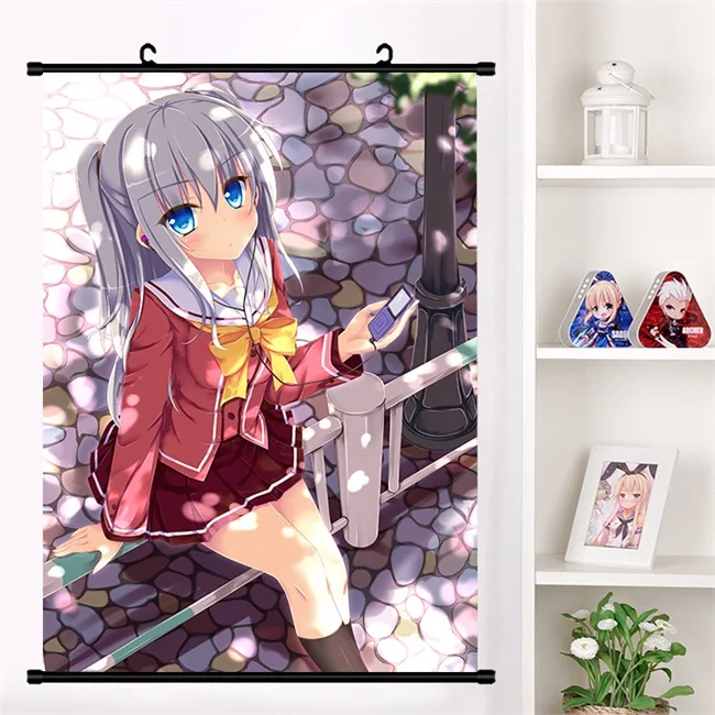 R Аниме Манга Шарлот Tomori Nao Yusa Nishimori Otosaka Ayumi Косплей настенный свиток Фреска плакат настенный висячий плакат домашний декор - Цвет: R