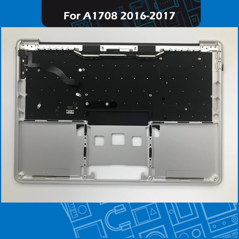 Серебряный A1708 Топ чехол макет Великобритании для MacBook Pro retina 1" A1708 Подставка для рук верхний чехол с клавиатурой Замена MLL42 MPXQ2