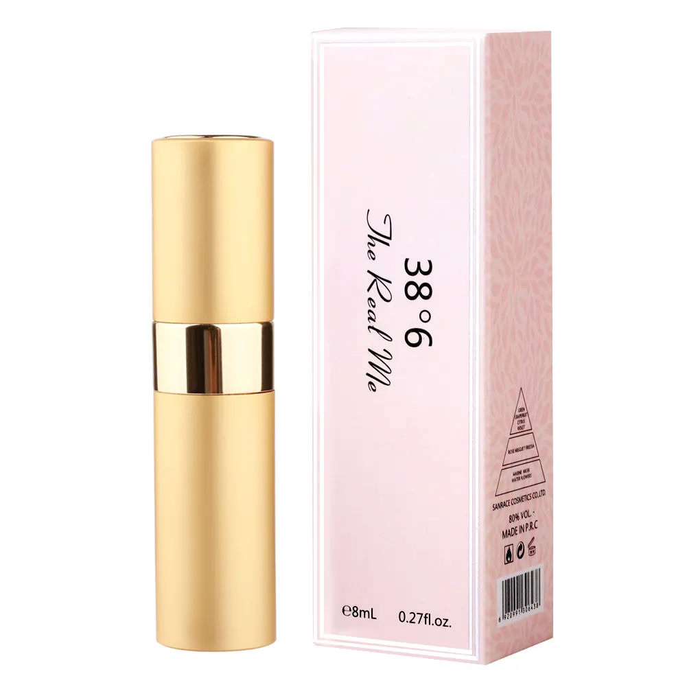 Мода 8 мл 3 цвета для женщин распылитель парфума красивый пакет женский Parfum Леди Цветок фруктовый аромат Парфюмерия длительный срок - Цвет: Gold