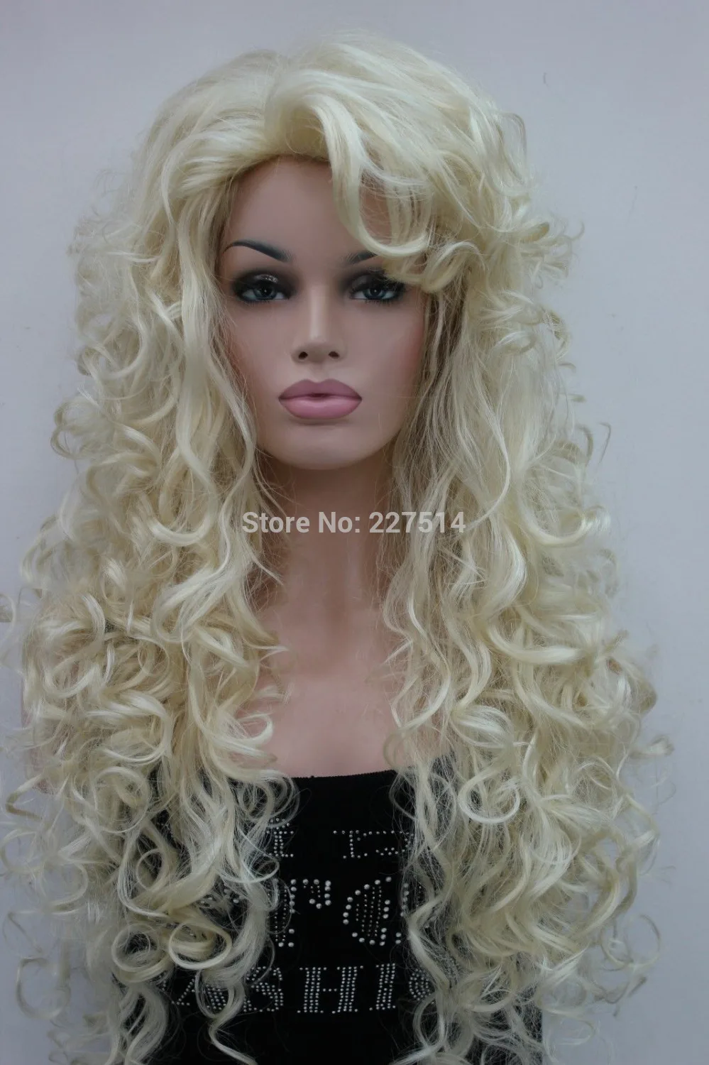 &gt &gt&gt&gt&gt.hot women's wigs full wig blonde curly 30&quot long synthetic hair |