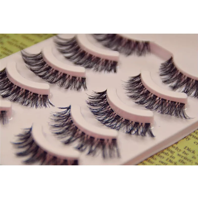 5 пар накладных ресниц много черный натуральный крест декоративные накладные