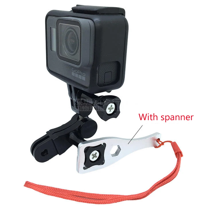 CNC алюминиевый Универсальный Двойной Шарнирный держатель адаптера для GoPro Hero 7/5/4