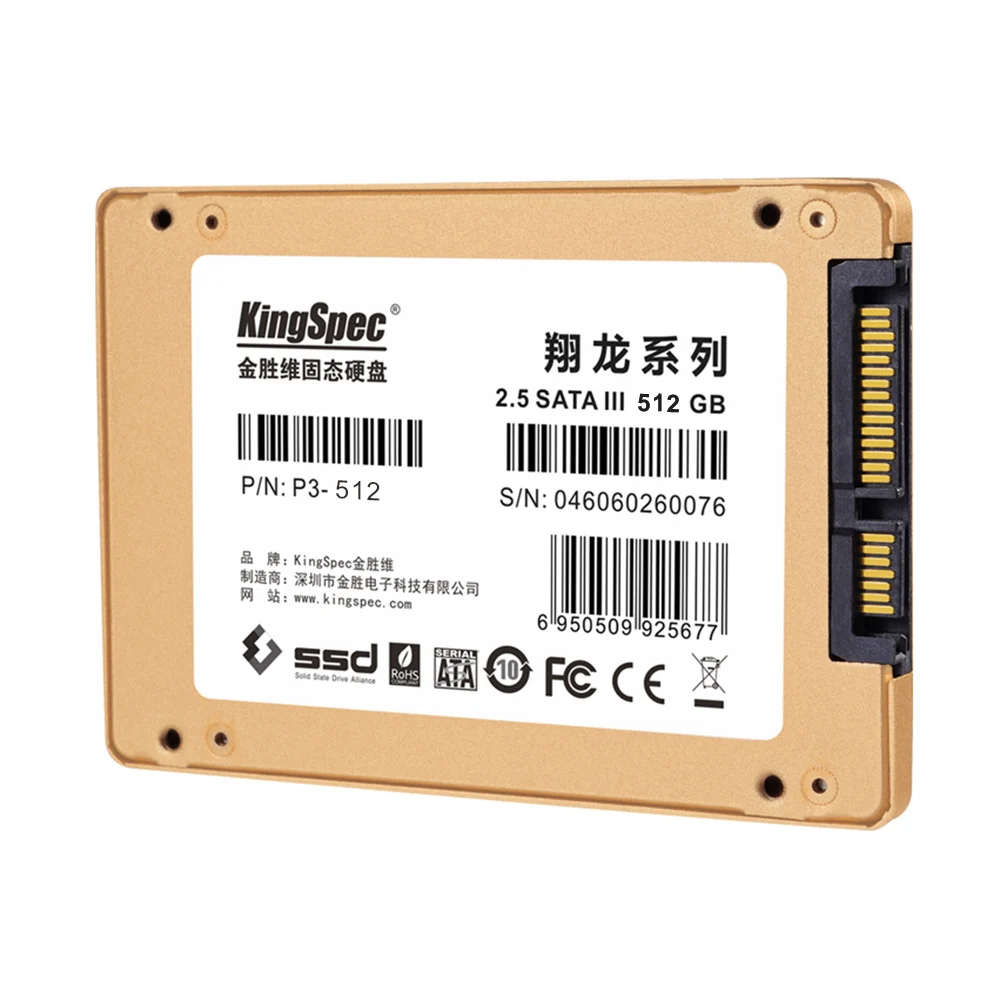 KingSpec P3 256 SATA III 3 0 2 5 &quot2 дюйма Гб 3D MLC цифровой SSD твердотельный накопитель кэш 256M