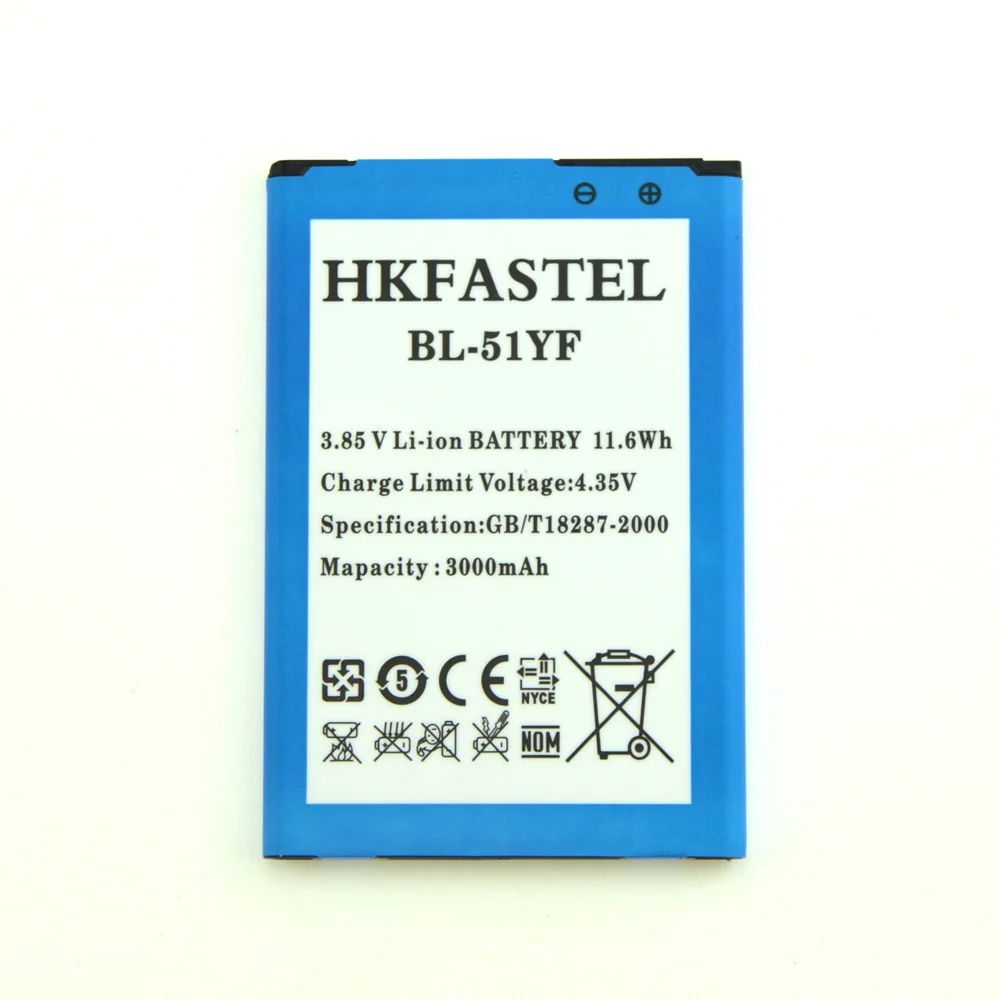 Аккумулятор HKFASTEL BL 51YF для LG G4 H815 H818 H819 VS999 F500 F500S F500K F500L H811 V32 аккумуляторы мобильных