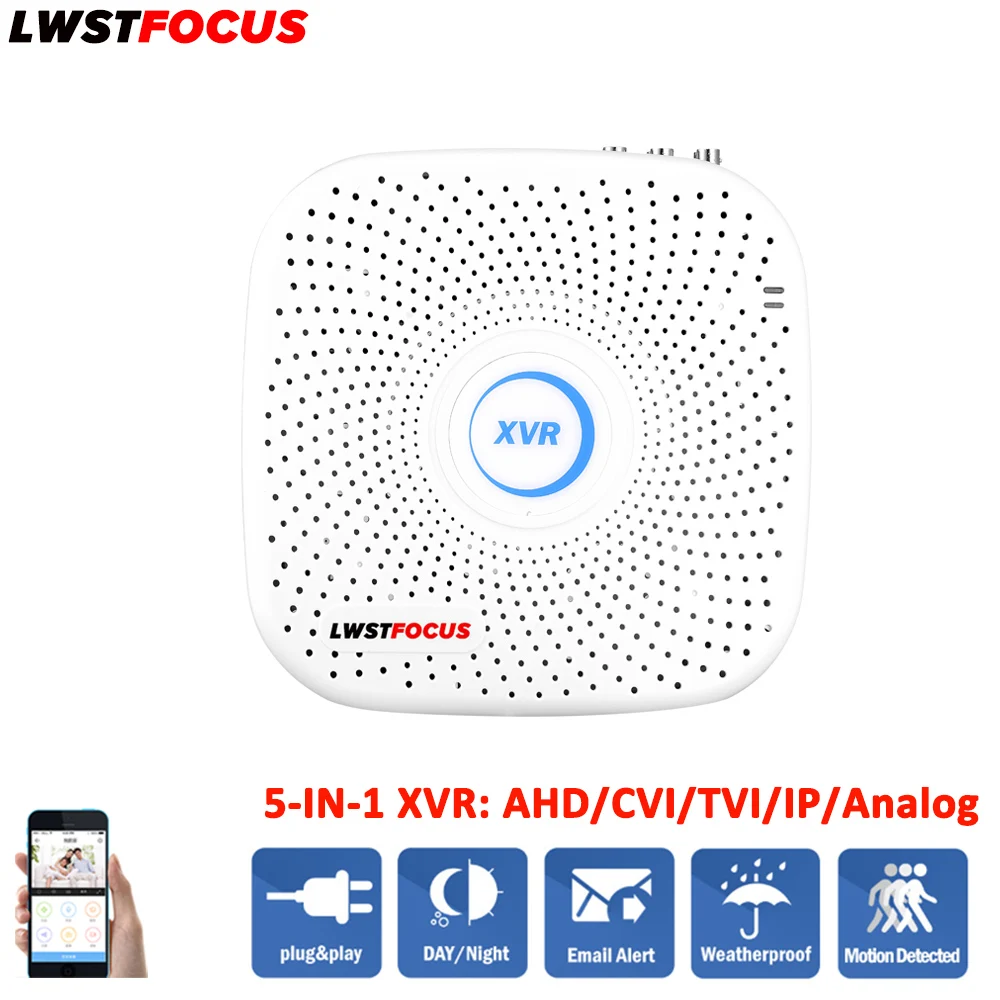 Lwstfocus 4ch CCTV Системы Наборы 1080 P HDMI AHD cctv dvr 2 шт. 2.0mp металла Водонепроницаемый ИК