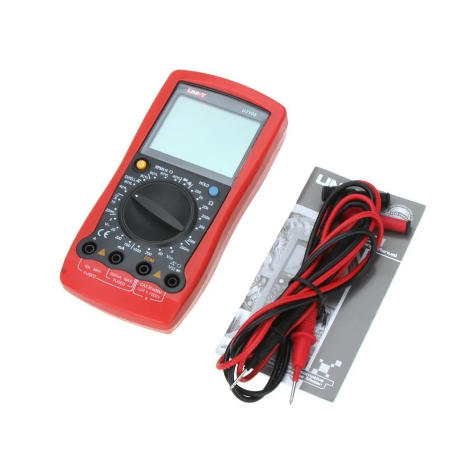 UNI-T UT105 Handheld Automotive Multi-Purpose Meters & Auto Range Digital Multimeter AC DC Voltmeter Tester Free Shipping | Инструменты