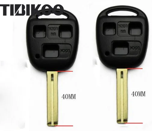 10 шт./лот для Toyota дистанционный ключ оболочки 3 кнопки TOY48 короткое лезвие toy48