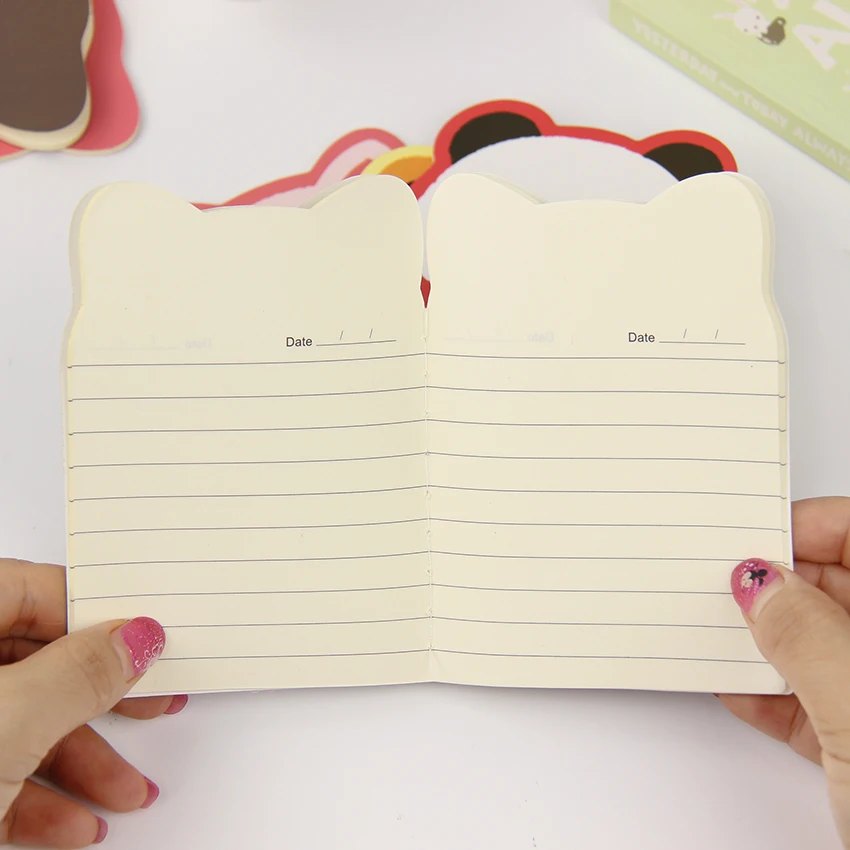 

1PC Kawaii Cartoon Creative Stationery Office Supplies School Notebook Diary Panda Bear Notepad Color Random