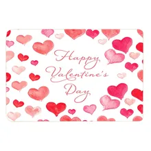 9 видов стилей дверь ковер вход День Святого Валентина печать