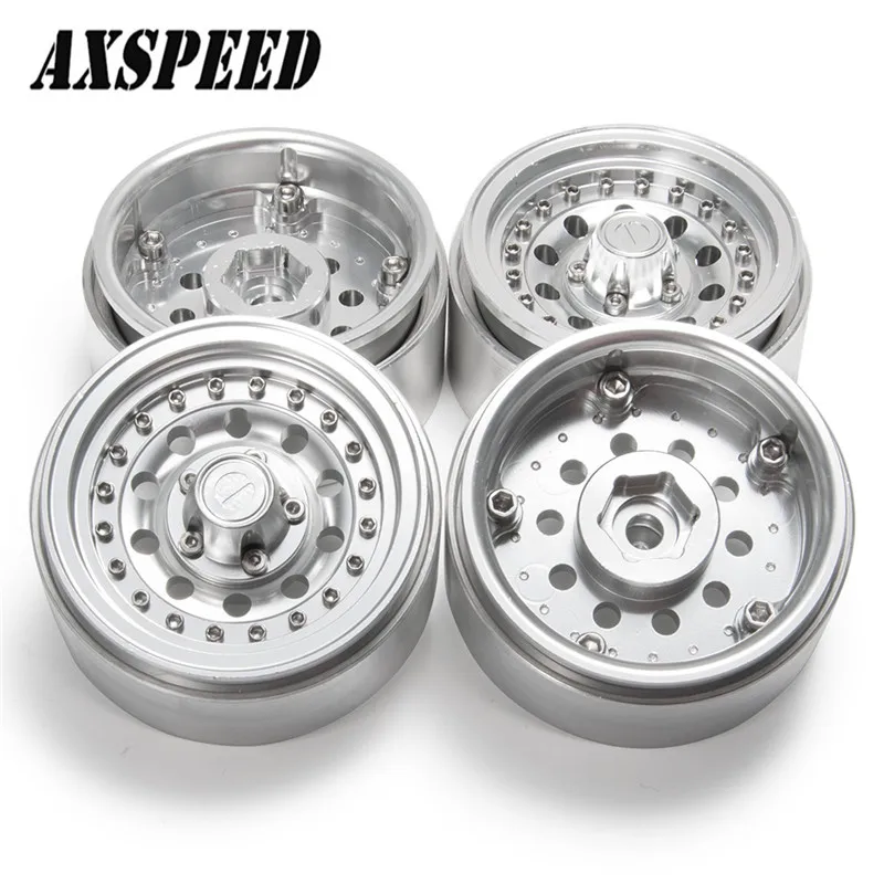 AXSPEED 4 шт. Beadlock Колесные диски 1,9 дюймов#57 для 1/10 SCX10 часть автомобильных аксессуаров
