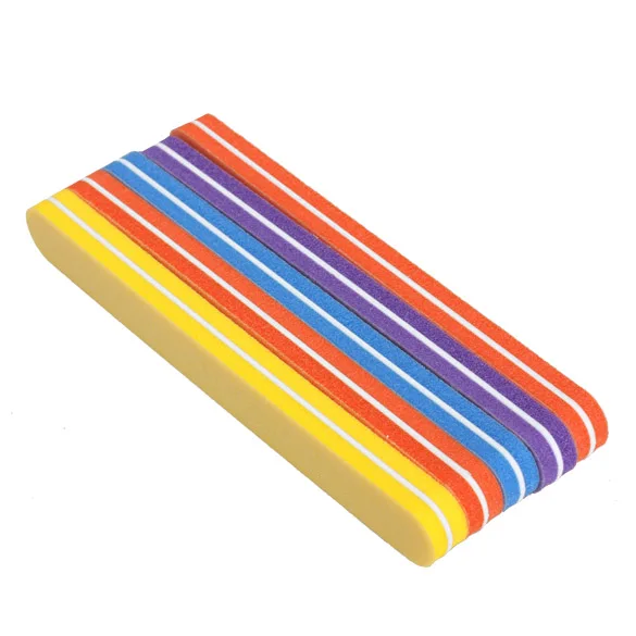 Пилка для ногтей 5 шт. наждачная полоска полировки моющийся инструмент маникюра