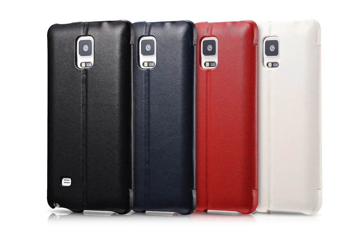

Роскошный Ультратонкий флип-чехол из натуральной кожи для Galaxy Note 4, защитный чехол со слотом для визиток, чехол для Samsung Note 4