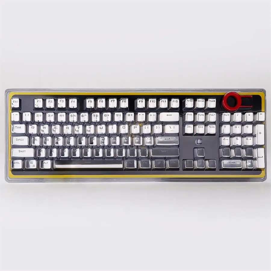 PBT заглушки для ключей с подсветкой, двойная инъекция 104, колпачки для клавиш cherry mx, механические клавиатуры