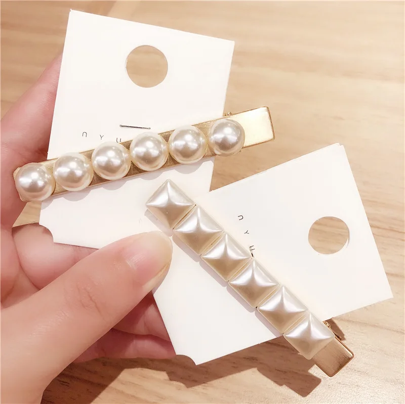 Fashion pearls Hairpins Hair Accessories for Women Girls Side clips Clips Elegant lady Barrette Headwear |