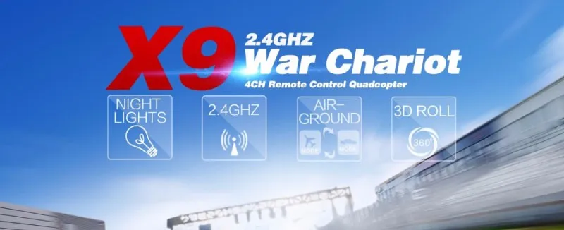Горячая радиоуправляемая игрушка X9S X9 2,4 ГГц 4CH пульт дистанционного управления Радиоуправляемый Дрон с питанием от внедорожных спортивных раллийных гонок 4WD rc летающий автомобиль Квадрокоптер
