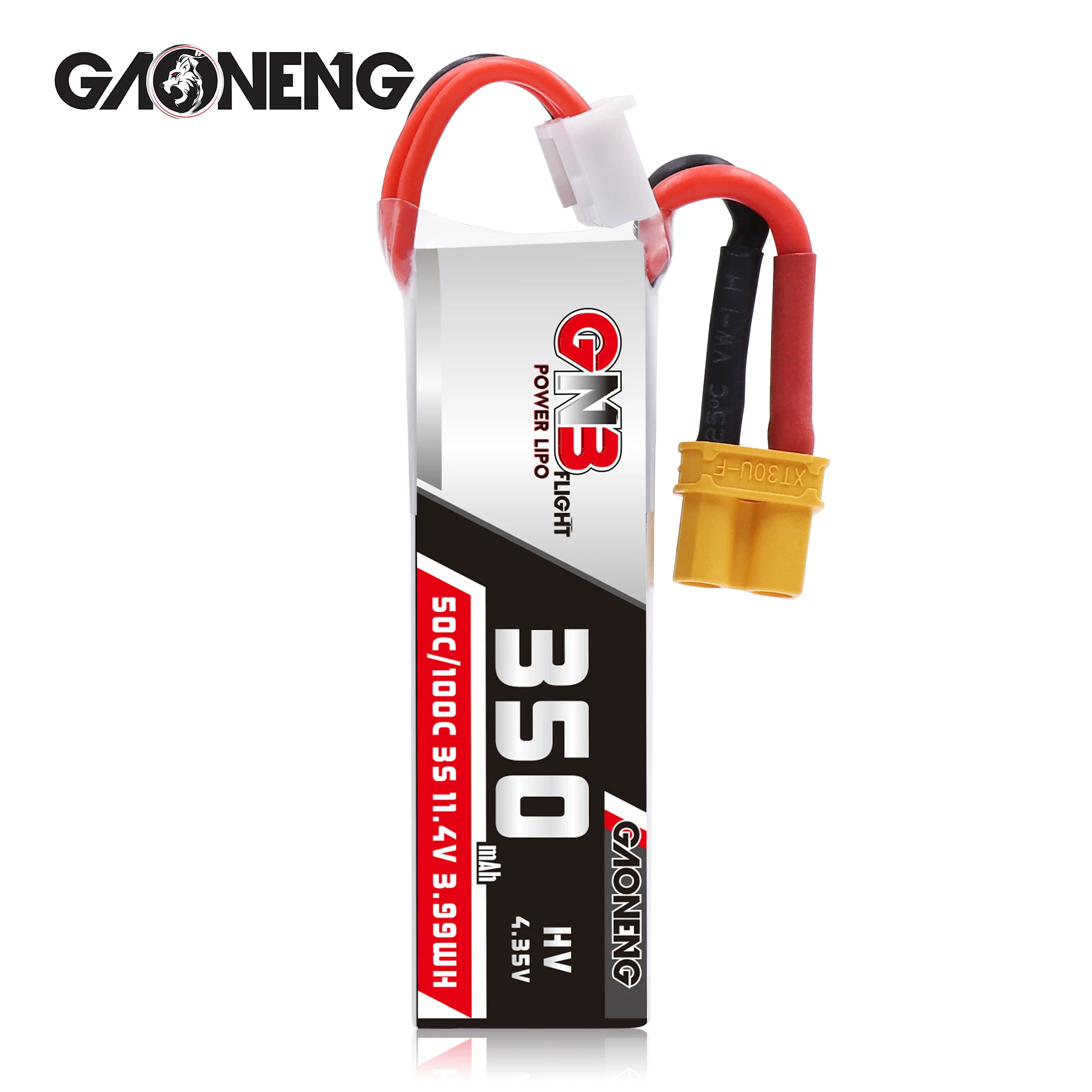2 шт Gaoneng GNB 350mah 3S 11,4 V 50C/100C HV Lipo батарея с разъемом XT30 для BETAFPV Beta75X 3S Beta65X 2S Whoop дроны запчасти