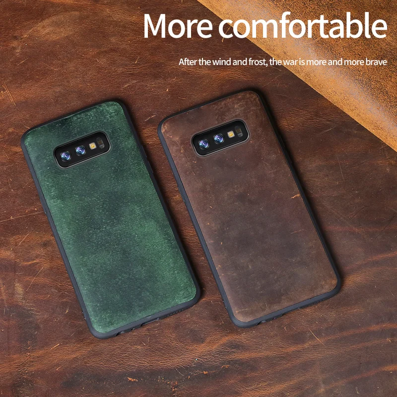 Чехол из натуральной кожи для Samsung Galaxy s10 plus S20 Ultra S8 S9 Plus A50 A70 A51 A30 a71 2018 Note 10