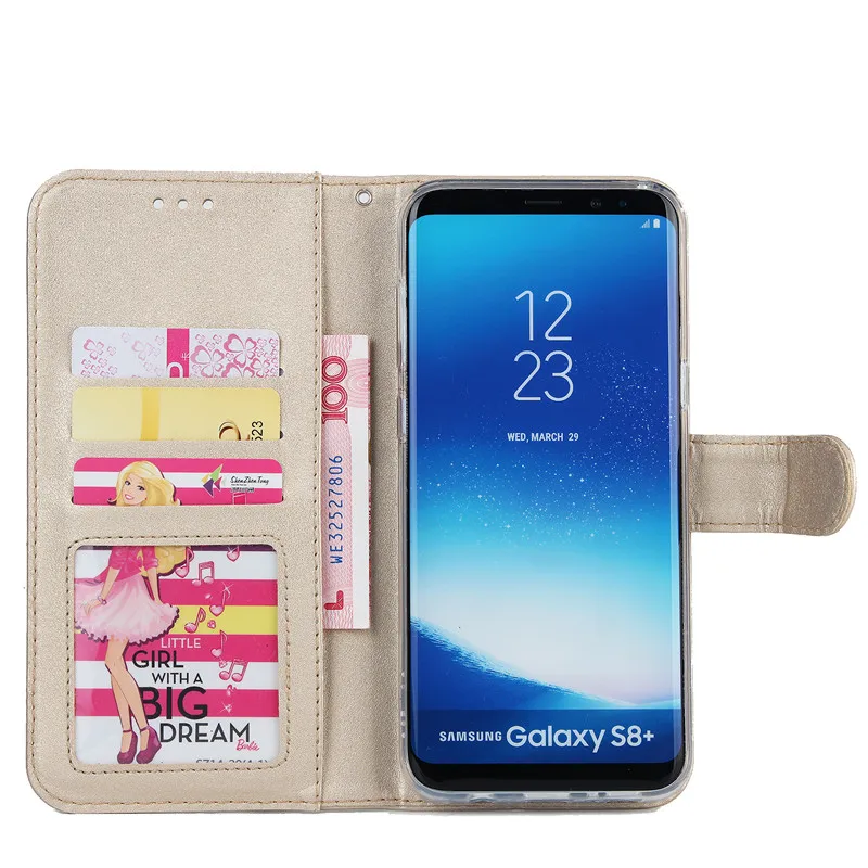 2 в 1 Роскошный кожаный бумажник чехол для телефона для Samsung Galaxy S6 S7 край S8 S9 плюс Чехол с откидной крышкой с отделением для карт, на магните Note 8 9 Fundas