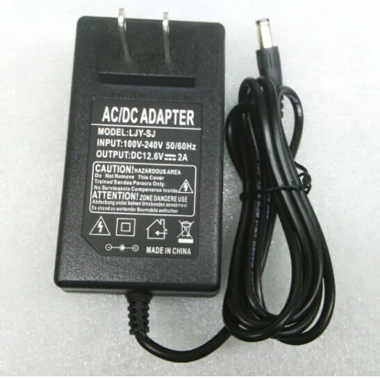 

10Pcs / Lot,12.6V 2A Charger Li-ion Battery Charge Smart Power AC DC Adapter for 12V Iron Li-ion Charging
