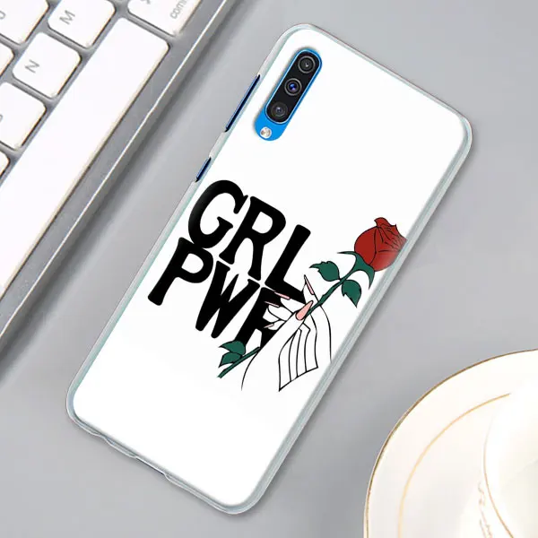 13 Эстетика Минимальный «Girl power» и женских чехол для samsung Galaxy A30 A40 A50 A70 A6 A8 плюс A7 A9 M30 Футляр для телефона - Цвет: 13