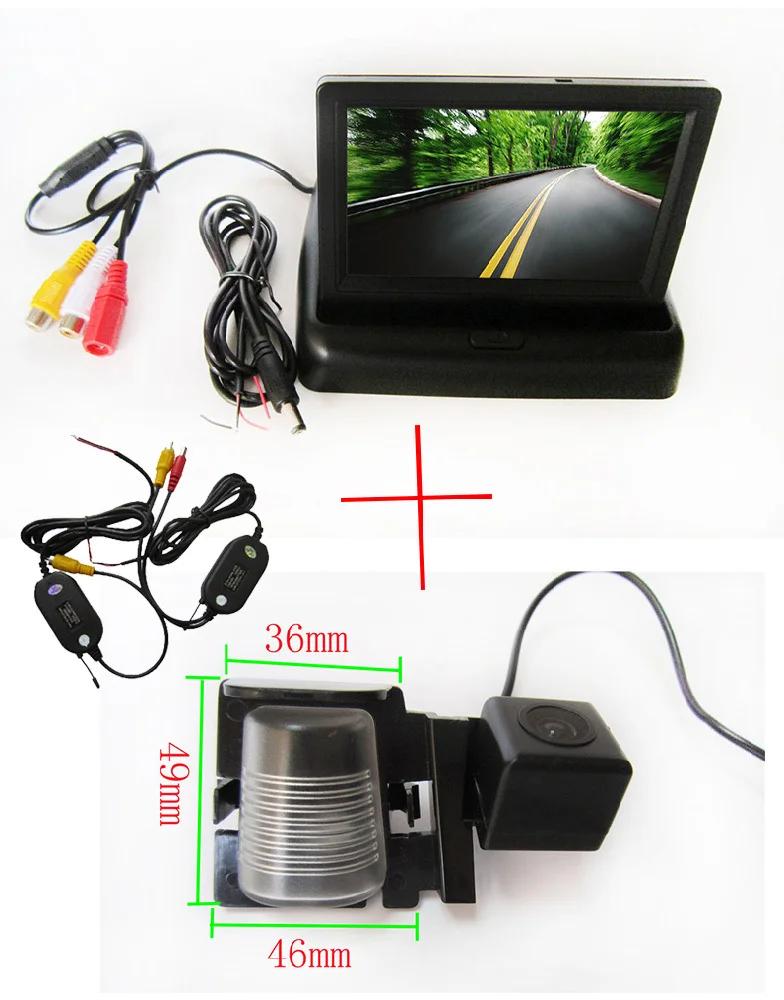 Беспроводная цветная Автомобильная камера заднего вида с ПЗС чипом для Jeep Wrangler