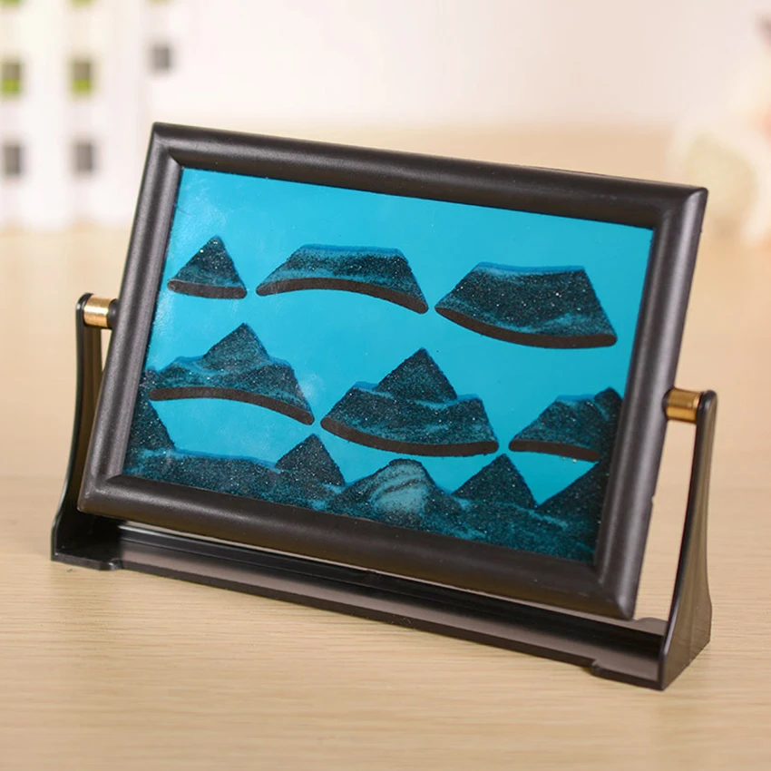 Песочные часы с 3D рисунком цветные песочные в виде пейзажа для дома и офиса