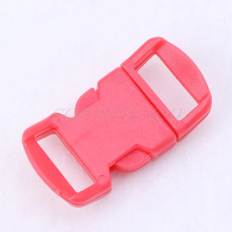 20 шт./лот пластиковая пряжка с изогнутыми боковыми отверстиями для браслета