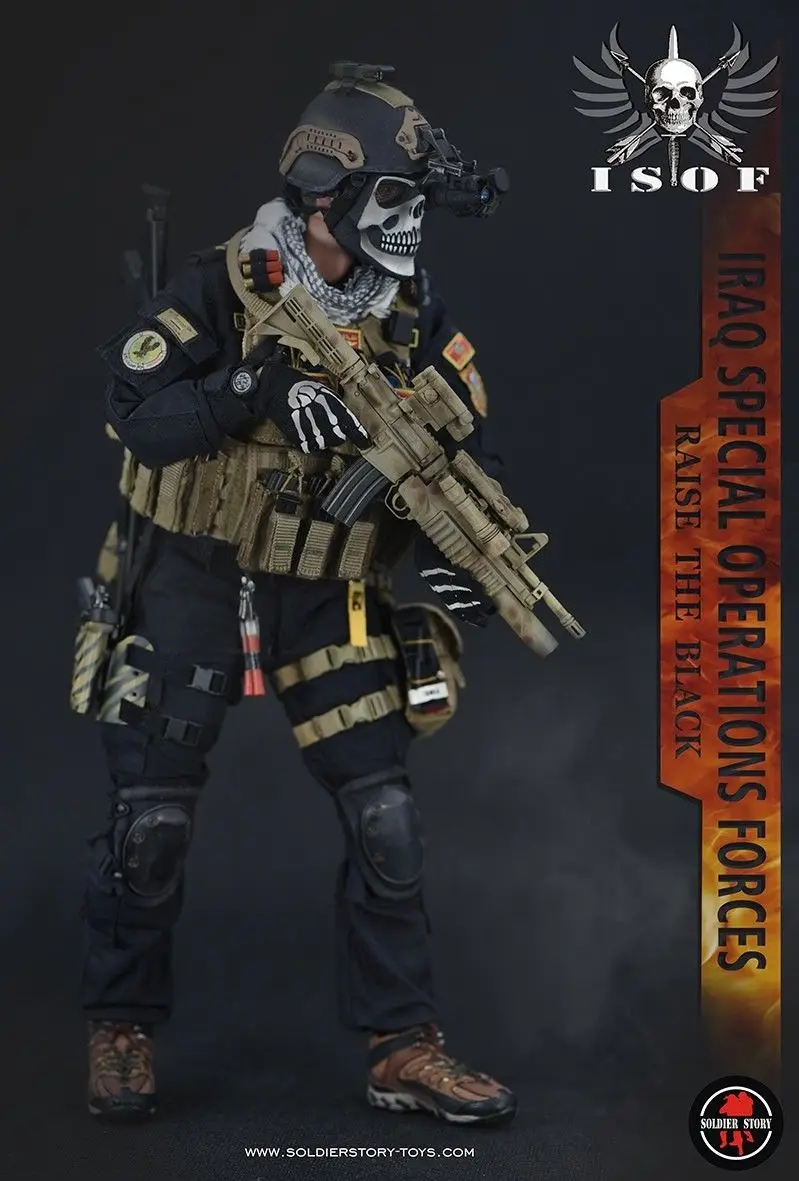 Солдатская история SS105 1/6 армия спецопераций в Ираке ISOF SAW GUNNER Collection Action Figure New