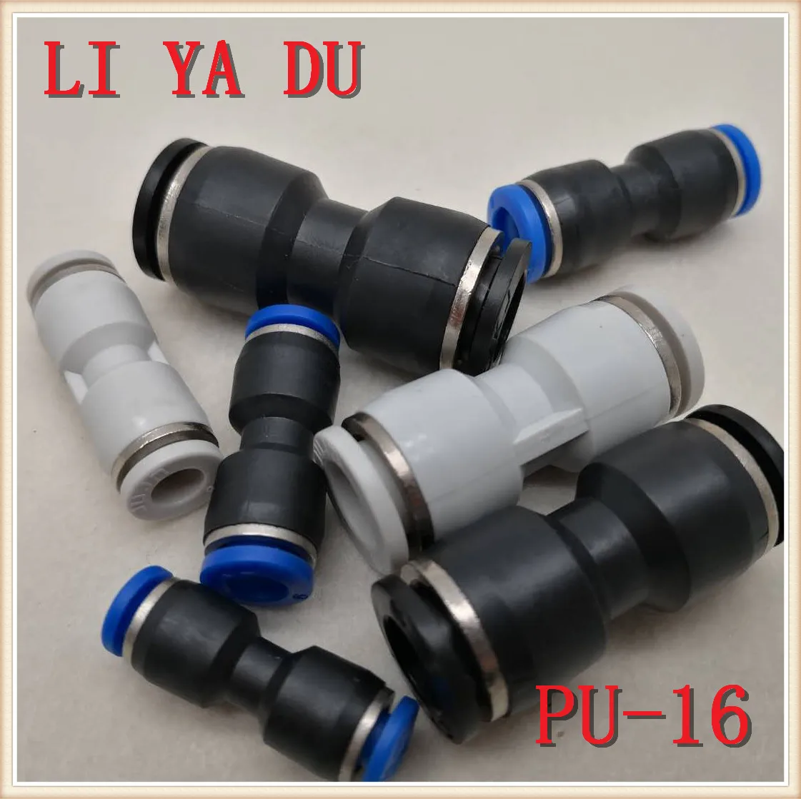 

10pcs/lot PU-14 Pneumatic pipe joint quick pass direct plug 16mm