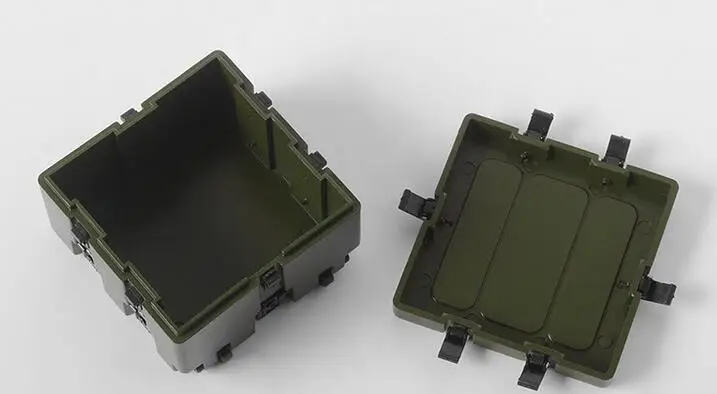 Военный контейнер для хранения 1/10 t радиоуправляемых рок гусеничных грузовиков