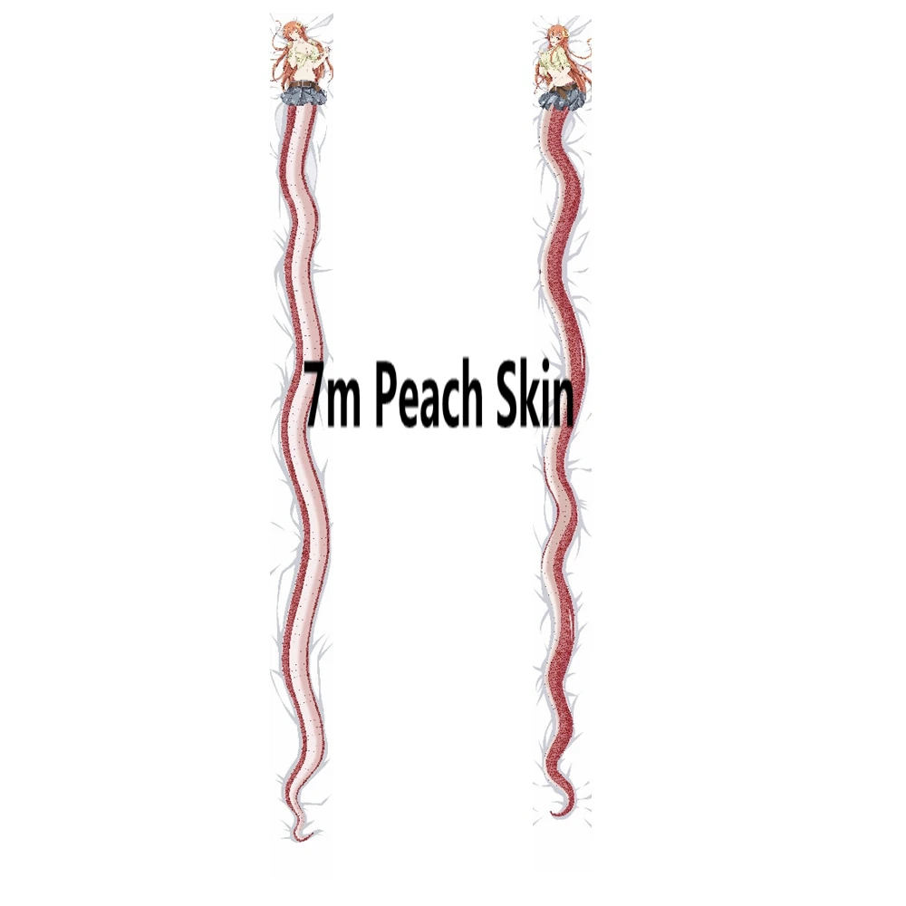 B-7M Peach Skin Аниме JK Monster Musume no Iru Nichijou Dakimakura Сексуальная наволочка для тела чехол для подушки Miia Snake 7 м длинный фантастический обнимающий чехол для подушки - Цвет: B-7M Peach Skin