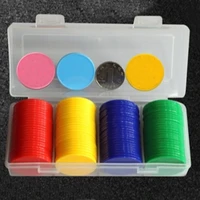 100pcslot 32mm plastic poker chips casino bingo markers for fun family club carnival bingo game currency