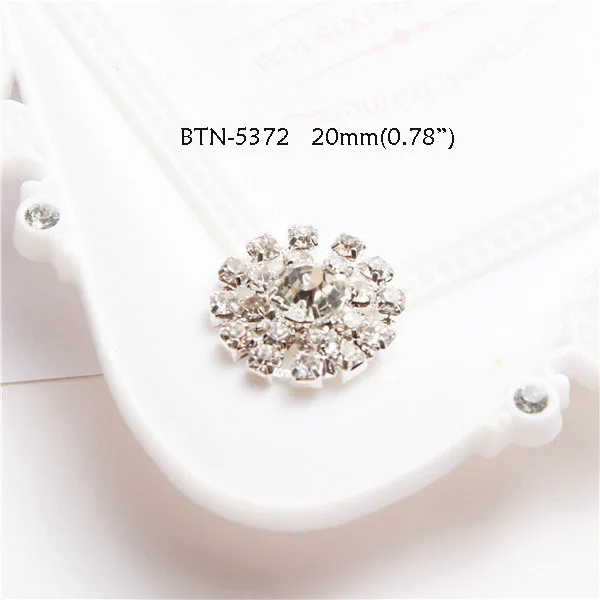 2pieces BTN-5372 Пуговицы с жемчугом и стразами, пряжка с плоской задней частью, украшение для рукоделия, бант для волос, цветок, 2 шт./ - Цвет: 2pieces BTN-5372