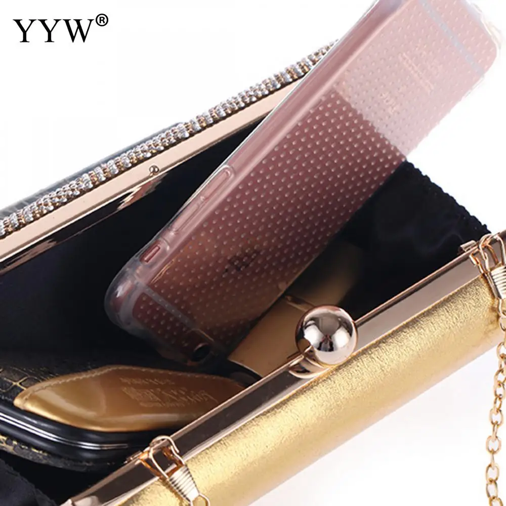 Роскошные брендовые золотые клатчи женские вечерние сумки с цепочкой