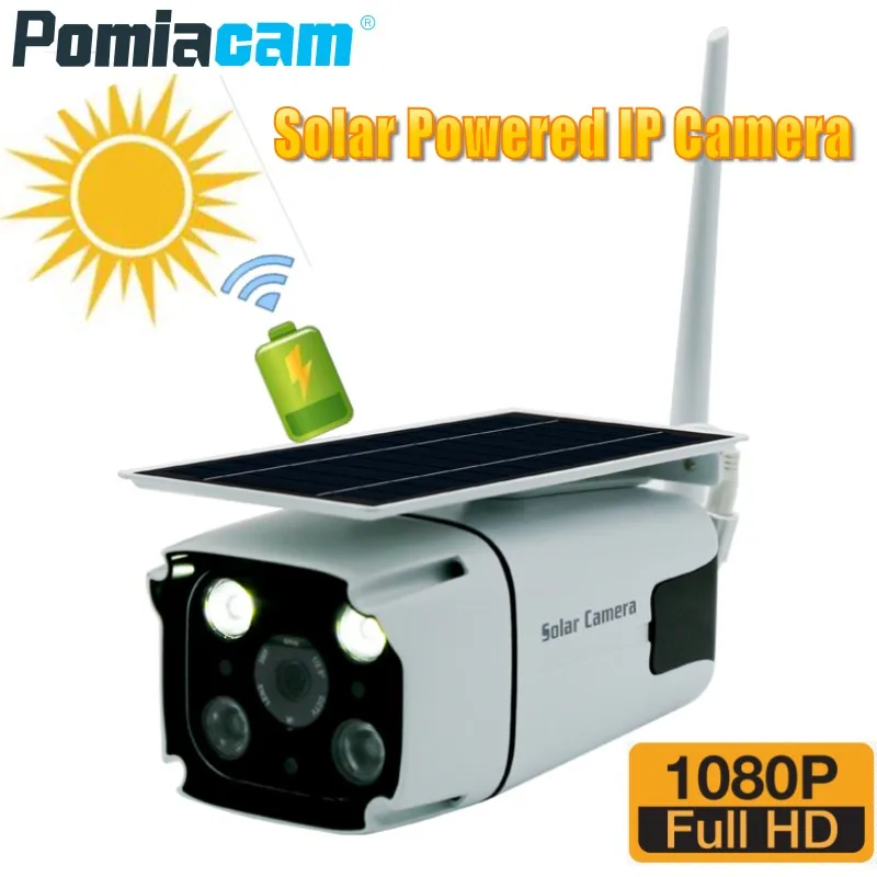 2020 новейшие солнечной энергии IP Камера 1080P Беспроводной для использования вне