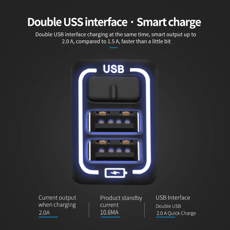 Автомобильное USB зарядное устройство Быстрая зарядка 2.0A 220 В 2 порта USB2.0 для iphone Micro usb type C Зарядка для телефона Nissan Все модели универсальные