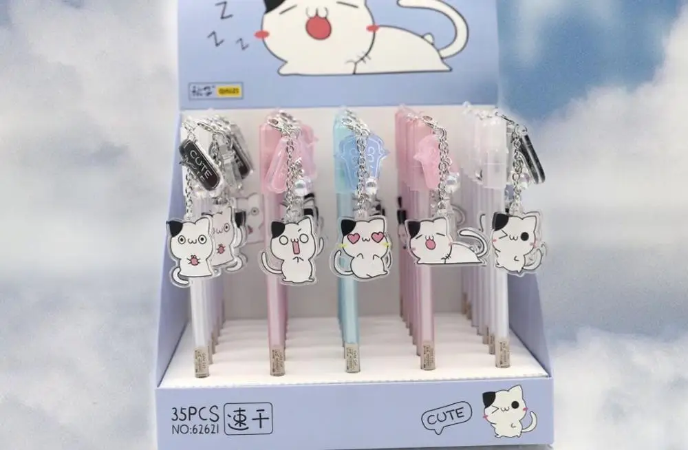 Корейская гелевая подвеска в виде кошки ручка с мультяшными животными