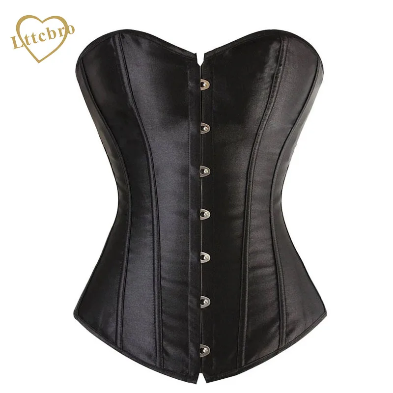 Женский атласный сексуальный корсет бюстье со шнуровкой без бретелек топ теперь