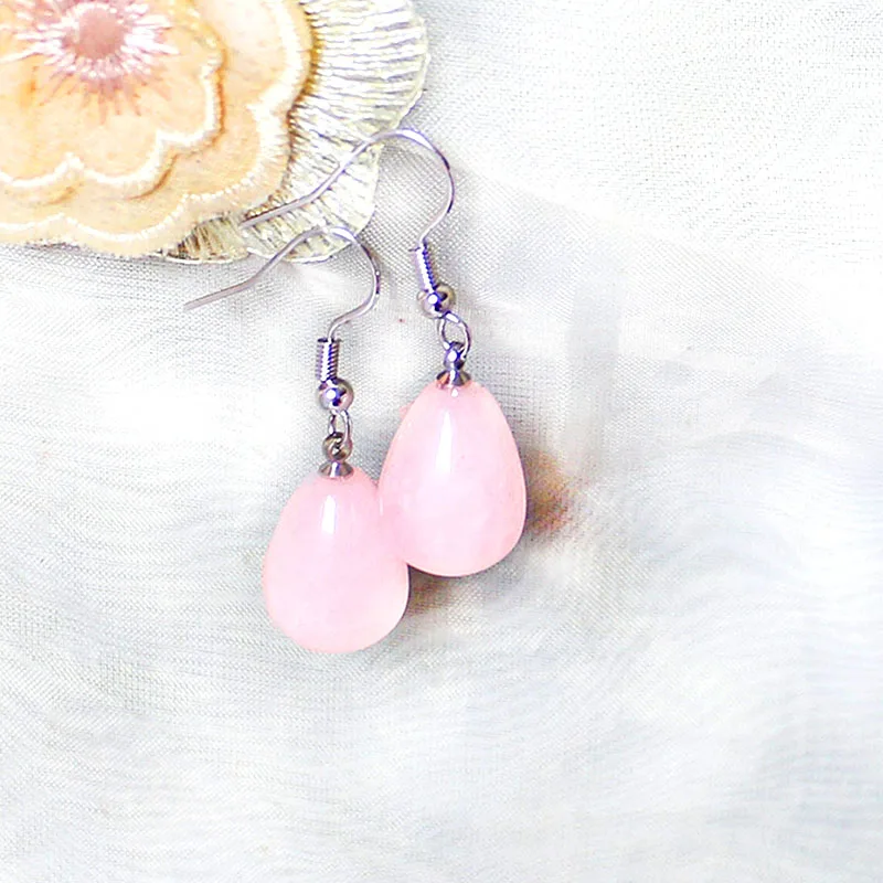 Серьги-подвески женские с кристаллами из натурального камня серьги в богемном