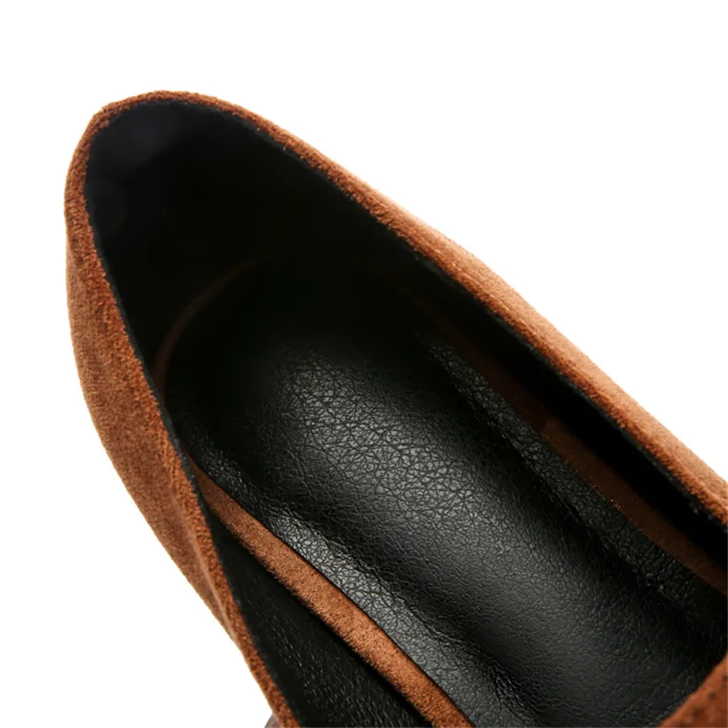 Женские лоферы из флока с бантом повседневные офисные туфли без каблуков черные