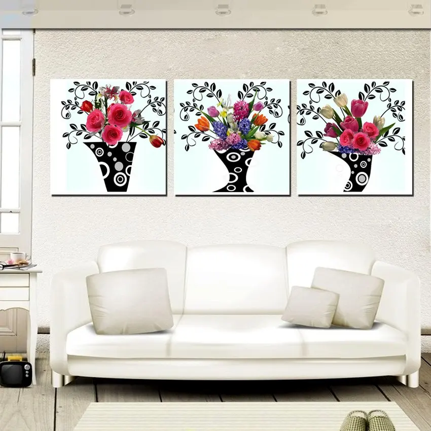 Настенные украшения 3 шт. бесплатная доставка парусиновые рисунки абстрактные