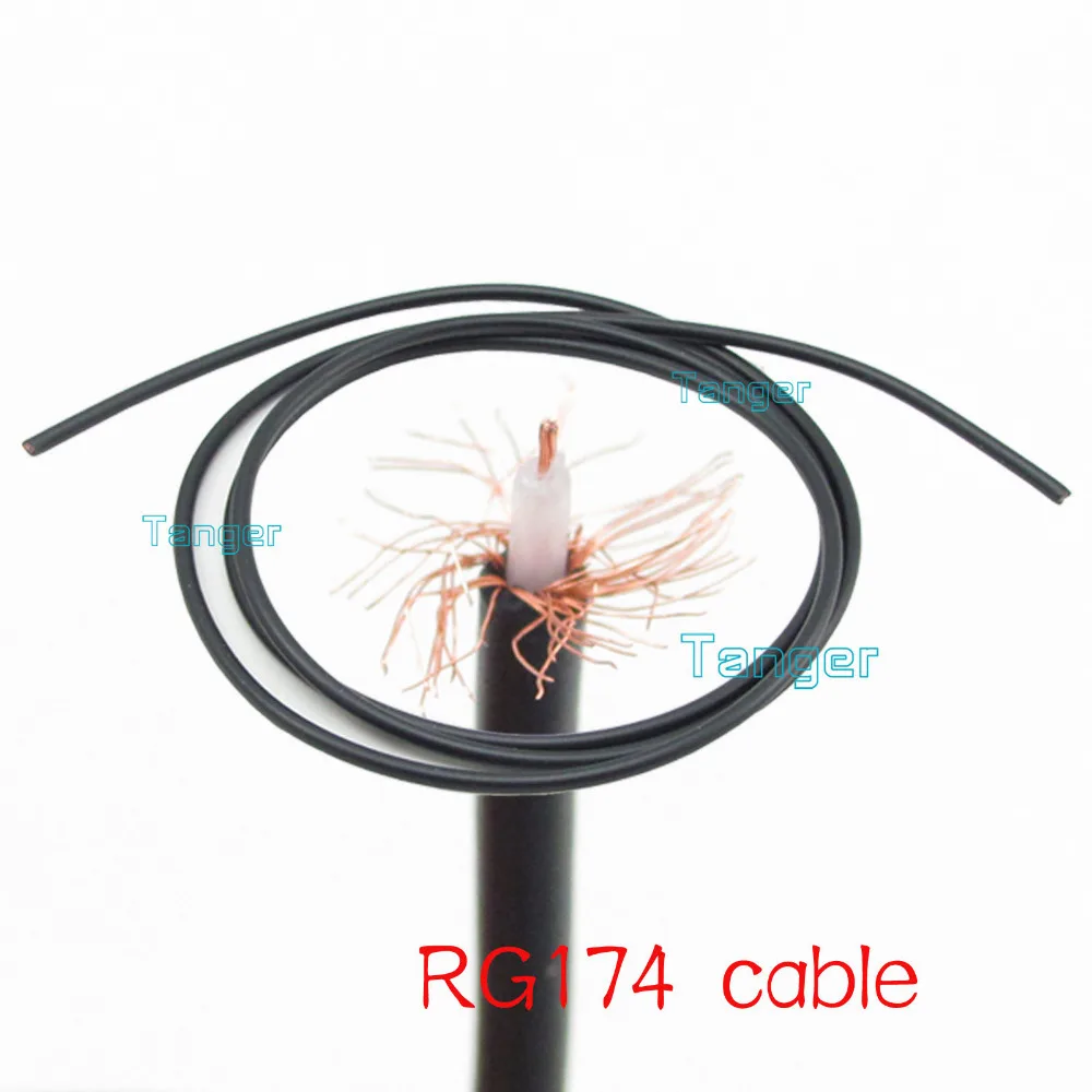 Удлинительный кабель косичка RG174 10 см 4 дюйма РЧ коаксиальный 45 дюймовый с низкой