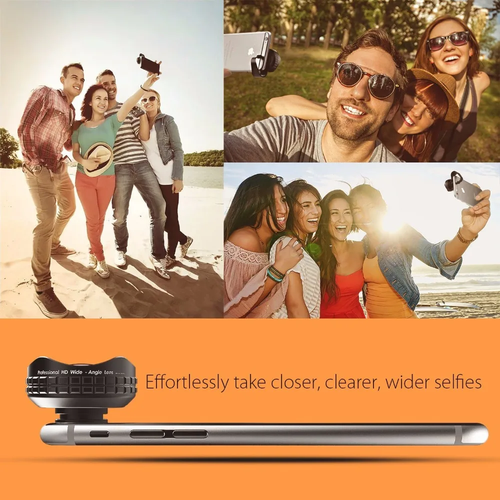 AUKEY объектив 18 мм HD Широкий формат оптического Pro Lens сотовый телефон Объектив для