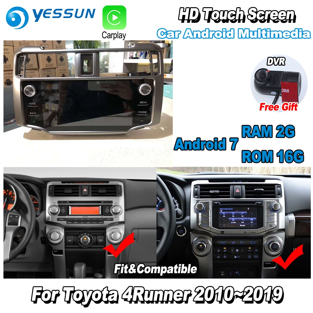 YESSUN Car Multimedia Player NAVI Large screen For Toyota 4Runner 2010~ Original Car Style Radio Stereo GPS Navigation