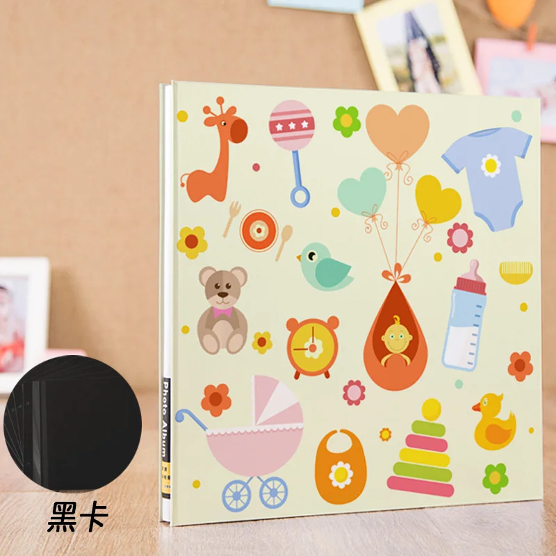 Большой размер 6 дюймов фотоальбом ребенок семья скрапбук альбомы свадьба фото красивые искусства высокое качество подарок на день рождения 28 - Цвет: color12