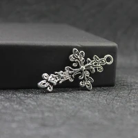 antique silver color alloy metal cross charm pendant alloy charms jewelry findings 20pcslot za1457