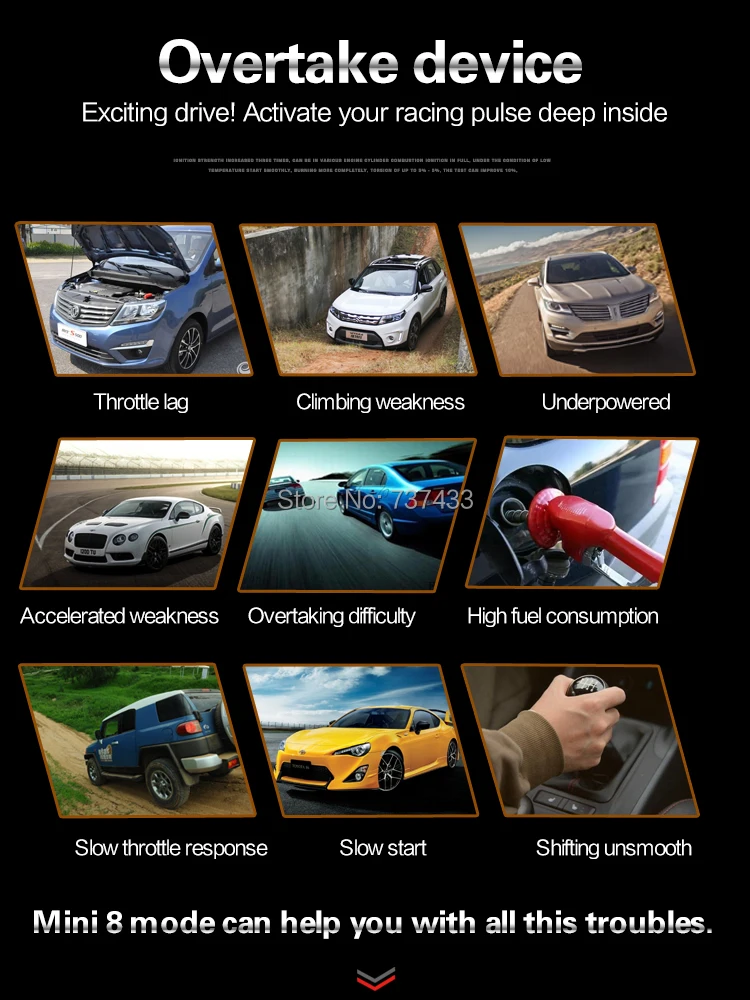 Мощный Автомобильный усилитель контроллер дроссельной заслонки для автомобиля