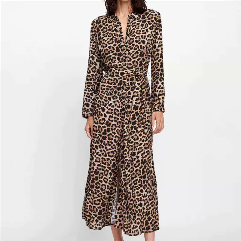 Модное повседневное платье женское элегантное на осень и зиму Платье макси с