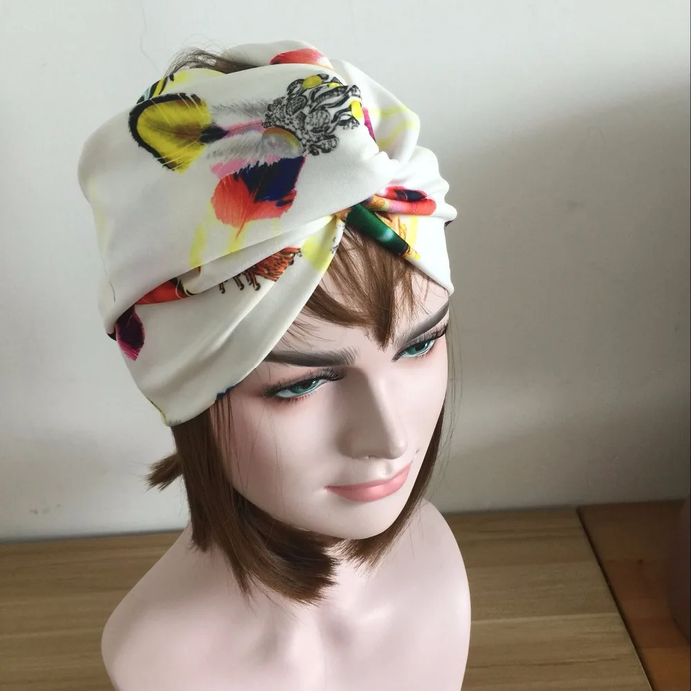 Романтическая эластичная повязка для волос с рисунком клена и перьев девушек